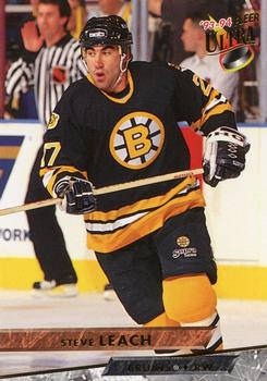 #268 Steve Leach - Boston Bruins - 1993-94 Ultra Hockey