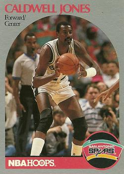 #268 Caldwell Jones - San Antonio Spurs - 1990-91 Hoops Basketball