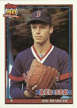 #269 Joe Hesketh - Boston Red Sox - 1991 Topps Baseball