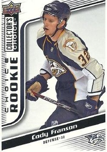 #269 Cody Franson - Nashville Predators - 2009-10 Collector's Choice Hockey