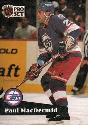 #269 Paul MacDermid - 1991-92 Pro Set Hockey