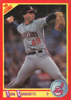 #269 Tom Candiotti - Cleveland Indians - 1990 Score Baseball