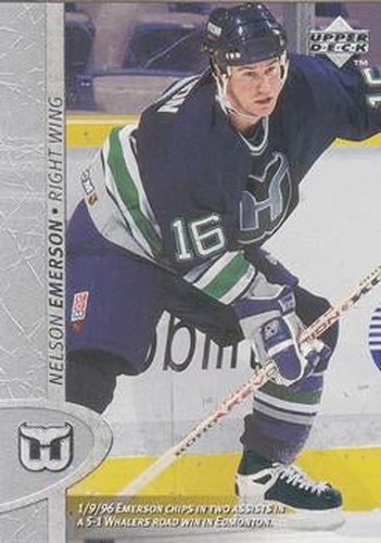 #269 Nelson Emerson - Hartford Whalers - 1996-97 Upper Deck Hockey