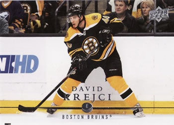 #269 David Krejci - Boston Bruins - 2008-09 Upper Deck Hockey