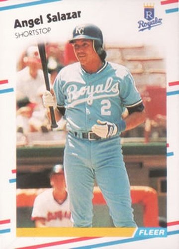 #269 Angel Salazar - Kansas City Royals - 1988 Fleer Baseball
