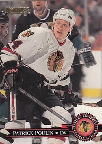 #269 Patrick Poulin - Chicago Blackhawks - 1995-96 Donruss Hockey