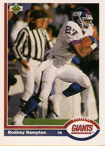 #269 Rodney Hampton - New York Giants - 1991 Upper Deck Football