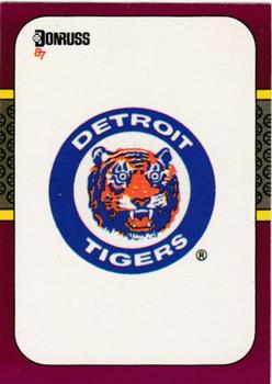 #269 Tigers Logo - Detroit Tigers - 1987 Donruss Opening Day Baseball