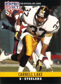 #269 Carnell Lake - Pittsburgh Steelers - 1990 Pro Set Football