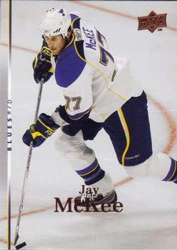 #269 Jay McKee - St. Louis Blues - 2007-08 Upper Deck Hockey