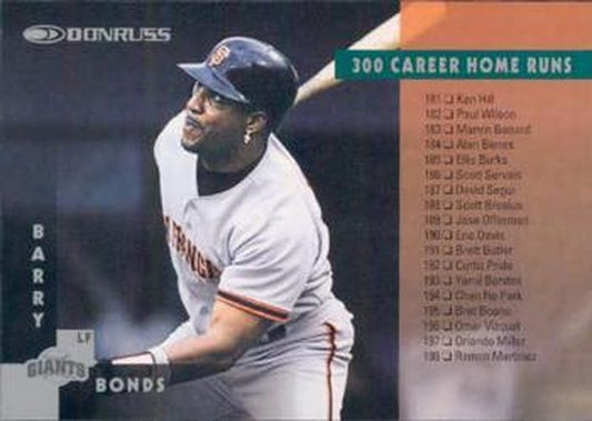 #269 Barry Bonds - San Francisco Giants - 1997 Donruss Baseball