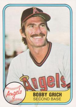 #269 Bobby Grich - California Angels - 1981 Fleer Baseball