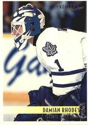 #269 Damian Rhodes - Toronto Maple Leafs - 1994-95 Topps Premier Hockey