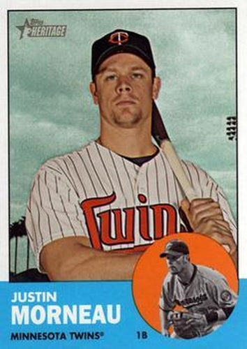 #269 Justin Morneau - Minnesota Twins - 2012 Topps Heritage Baseball
