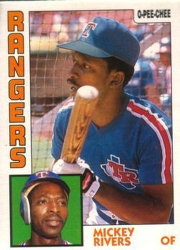 #269 Mickey Rivers - Texas Rangers - 1984 O-Pee-Chee Baseball