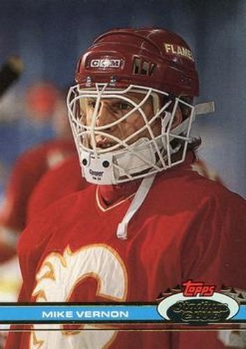#269 Mike Vernon - Calgary Flames - 1991-92 Stadium Club Hockey