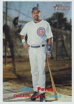#269 Neifi Perez - Chicago Cubs - 2006 Topps Heritage Baseball