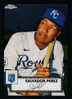 #269 Salvador Perez - Kansas City Royals - 2021 Topps Chrome Platinum Anniversary Baseball