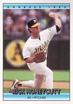 #269 Rick Honeycutt - Oakland Athletics - 1992 Donruss Baseball