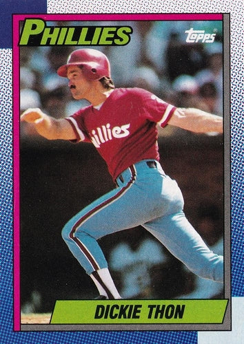 #269 Dickie Thon - Philadelphia Phillies - 1990 Topps Baseball