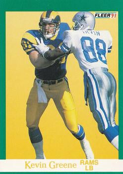 #269 Kevin Greene - Los Angeles Rams - 1991 Fleer Football