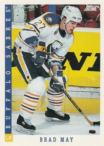 #269 Brad May - Buffalo Sabres - 1993-94 Score Canadian Hockey