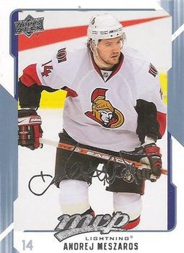 #269 Andrej Meszaros - Tampa Bay Lightning - 2008-09 Upper Deck MVP Hockey