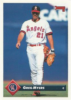 #269 Greg Myers - California Angels - 1993 Donruss Baseball