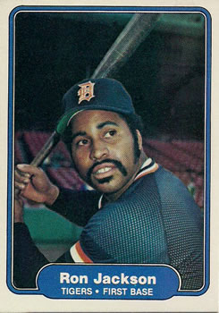 #269 Ron Jackson - Detroit Tigers - 1982 Fleer Baseball