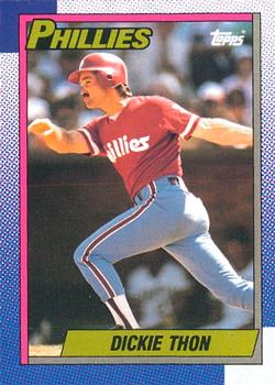 #269 Dickie Thon - Philadelphia Phillies - 1990 O-Pee-Chee Baseball