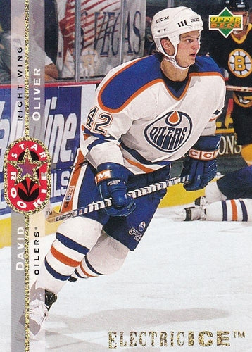 #269 David Oliver - Edmonton Oilers - 1994-95 Upper Deck Hockey - Electric Ice