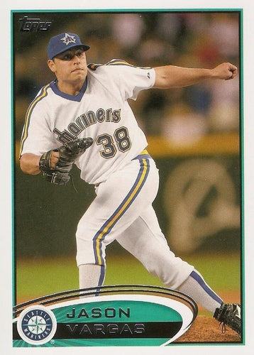 #269 Jason Vargas - Seattle Mariners - 2012 Topps Baseball