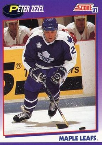 #269 Peter Zezel - Toronto Maple Leafs - 1991-92 Score American Hockey