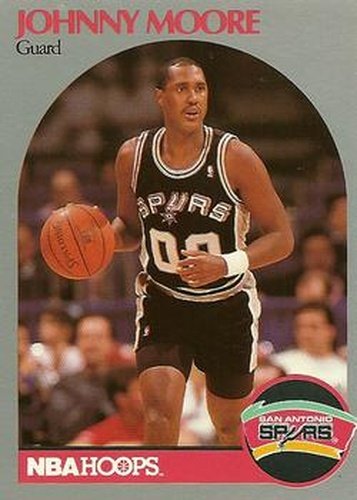 #269 Johnny Moore - San Antonio Spurs - 1990-91 Hoops Basketball