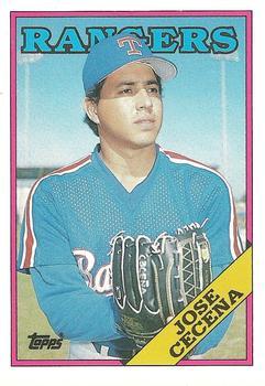 #26T Jose Cecena - Texas Rangers - 1988 Topps Traded Baseball