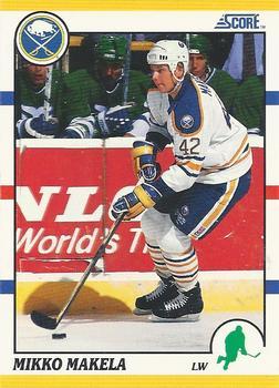 #26T Mikko Makela - Buffalo Sabres - 1990-91 Score Rookie and Traded Hockey