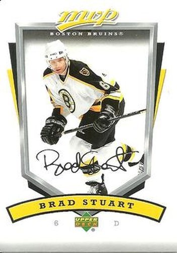 #26 Brad Stuart - Boston Bruins - 2006-07 Upper Deck MVP Hockey
