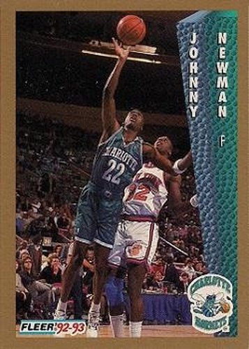 #26 Johnny Newman - Charlotte Hornets - 1992-93 Fleer Basketball