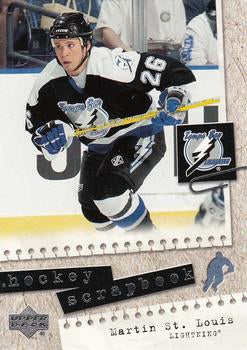 #HS26 Martin St. Louis - Tampa Bay Lightning - 2005-06 Upper Deck - Hockey Scrapbook