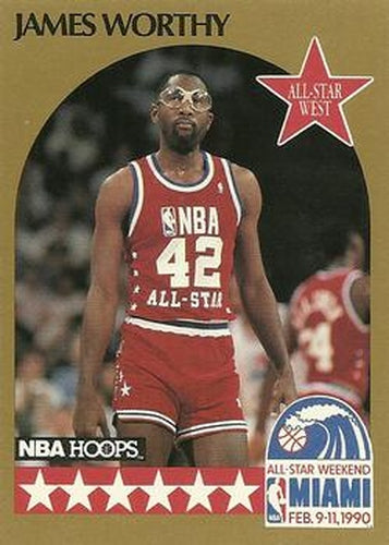 #26 James Worthy - Los Angeles Lakers - 1990-91 Hoops Basketball