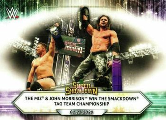 #26 The Miz & John Morrison Win the SmackDown Tag Team Championship - 2021 Topps WWE Wrestling