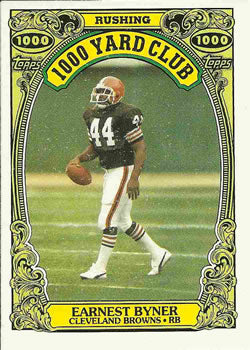 #26 Earnest Byner - Cleveland Browns - 1986 Topps Football - 1000 Yard Club