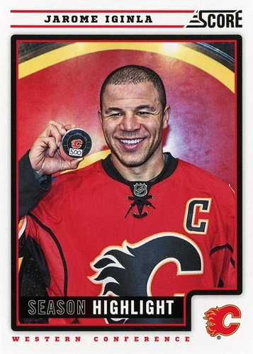 #26 Jarome Iginla - Calgary Flames - 2012-13 Score Hockey