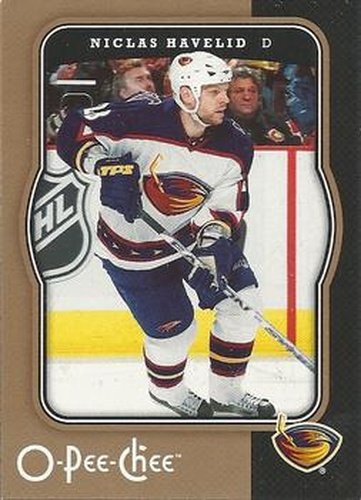 #26 Niclas Havelid - Atlanta Thrashers - 2007-08 O-Pee-Chee Hockey