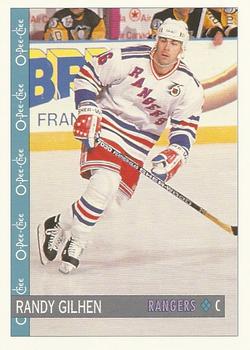 #26 Randy Gilhen - New York Rangers - 1992-93 O-Pee-Chee Hockey