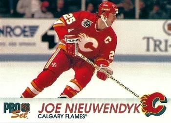 #26 Joe Nieuwendyk - Calgary Flames - 1992-93 Pro Set Hockey