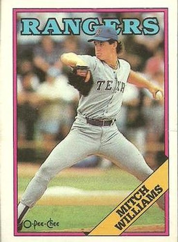 #26 Mitch Williams - Texas Rangers - 1988 O-Pee-Chee Baseball