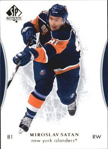 #26 Miroslav Satan - New York Islanders - 2007-08 SP Authentic Hockey