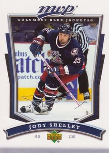 #26 Jody Shelley - Columbus Blue Jackets - 2007-08 Upper Deck MVP Hockey