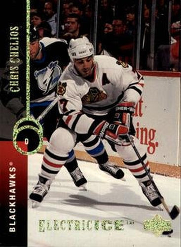 #26 Chris Chelios - Chicago Blackhawks - 1994-95 Upper Deck Hockey - Electric Ice